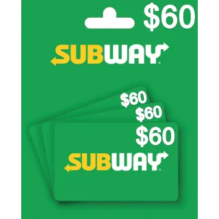 subway $60