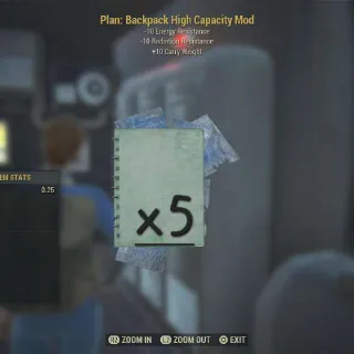 High Cap Backpack Mod x5