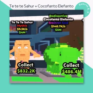 Rebirth 8, 9: Te Te Te Sahur + Cocofanto Elefanto