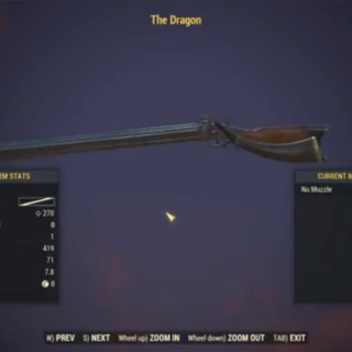 Weapon | Fallout 76 The Dragon - Game Items - Gameflip