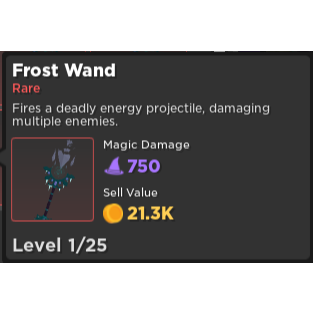 Gear Rumble Quest Frost Wand In Game Items Gameflip - roblox wand gears