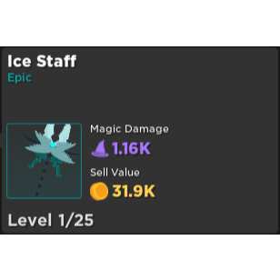 Gear Rumble Quest Ice Staff In Game Items Gameflip - ice staff gear id roblox