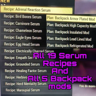 Serum Recipes 