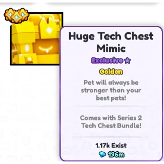 Golden Huge Tech Chest Mimic