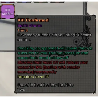 Kill Confirmed / VV : Ultimatum