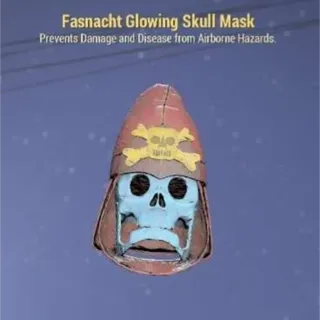 Glowing skull mask
