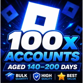 100x roblox accounts 180-240 days 