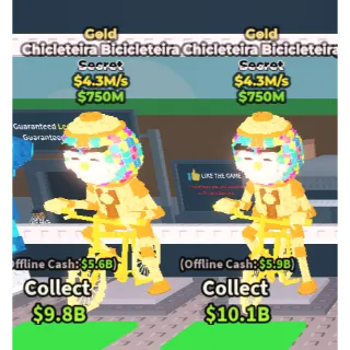 Combo x2 Gold Chiclereria Biciclereira only 8$
