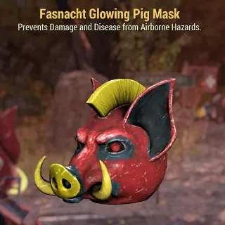 GLOWING PIG MASK