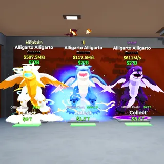 3x Alligarto Alligarto Brainrot Bundle