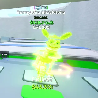Bunnyteira Bicicleteira Cyber 528.3Qa/s LVL200 MAX  Go Up For Brainrots Fortnite