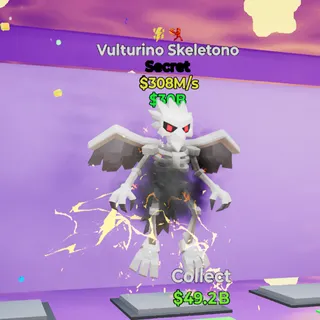 Vulturino Skeletono 308M/s Steal The Brainrot Fortnite