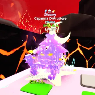 Capanna Distruttore Dreamy 3 Traits LVL 300 / Go Up For Brainrots Fortnite