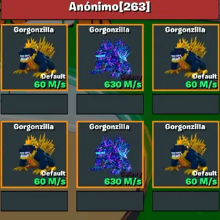 6x Gorgonzilla Bundle / Go Up For Brainrots Fortnite