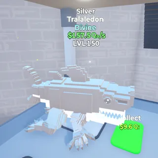 Tralaledon Silver 157.5Qa/s LVL150 Go Up For Brainrots Fortnite