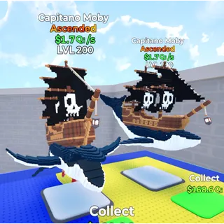 2x Capitano Moby / Go Up For Brainrots Fortnite