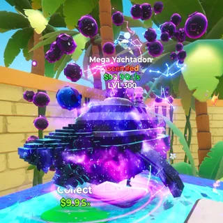 Mega Yachtadon Galaxy 2T LVL 300 Go Up For Brainrots Fortnite