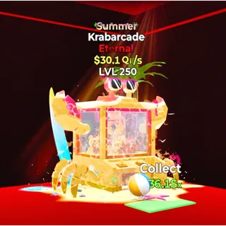 LVL MAX Krabarcade Summer 30.1Qi/s LVL 300 / Fortnite Steal The Brainrot
