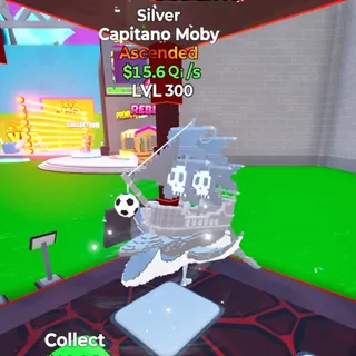 Capitano Moby Silver LVL 300 / Go Up For Brainrots Fortnite
