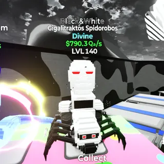 Gigalitraktos Spidorobos Black&White Go Up For Brainrots Fortnite