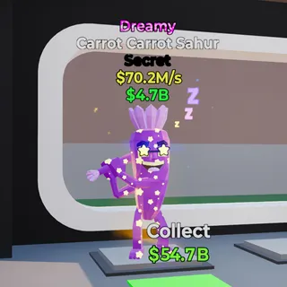 Carrot Carrot Sahur Dreamy 70.2M/s Steal The Brainrot Fortnite