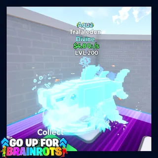 Tralaledon Aqua 4.8Qi LVL Max Go Up For Brainrots Fortnite