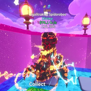 Gigalitraktos Spidorobos Lava 2 Traits LVL 300  / Go Up For Brainrots Fortnite