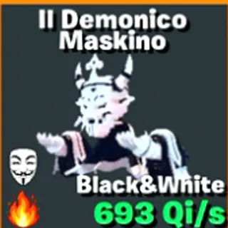 Il Demonico Maskino B&W 2T Lvl 400 / Go Up For Brainrots Fortnite