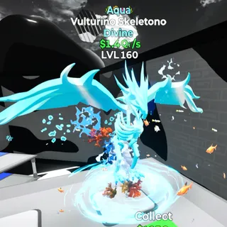 Vulturino Skeletono Aqua  LVL 160 Go Up For Brainrots Fortnite