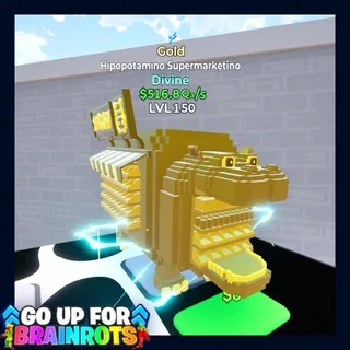 Hipopotamino Supermarketino Gold / Go Up For Brainrots Fortnite