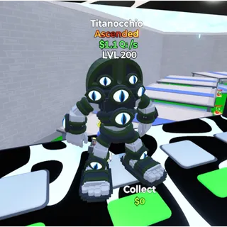 Titanocchio Ascended  Go Up For Brainrots Fortnite
