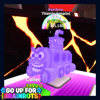 Tiramisubmarini Rainbow - Go Up For Brainrots Fortnite