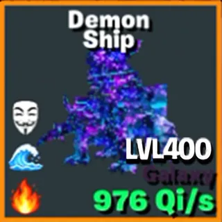 Demon Ship Galaxy 3T LVL400 / Go Up For Brainrots Fortnite