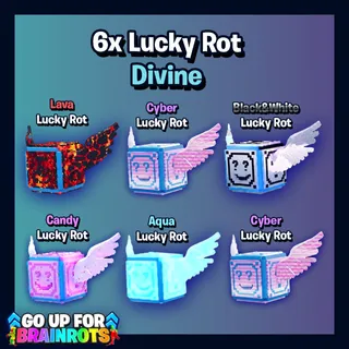 6x Lucky Rot Divine Mixed Bundle  - Go Up For Brainrots Fortnite