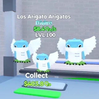 Los Arigato Arigatos 8.4Qa/s  Go Up For Brainrots Fortnite