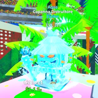 Capanna Distruttore Aqua LVL 200 / Go Up For Brainrots Fortnite