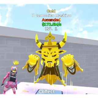 Il Deminico Maskino Gold / Go Up For Brainrots Fortnite