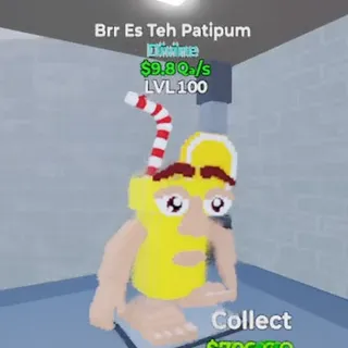 Brr Es Teh Patipum 9.8Qa/s LVL100 / Go Up For Brainrots Fortnite