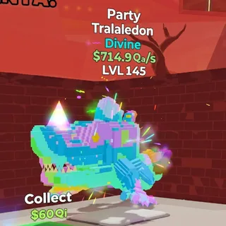 Tralaledon Party 714.9Qa/s LVL145  Go Up For Brainrots Fortnite