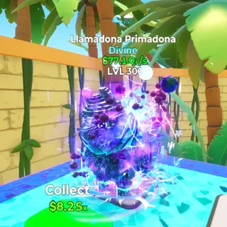 Llamadona Primadona Galaxy 2T LVL 300 Go Up For Brainrots Fortnite