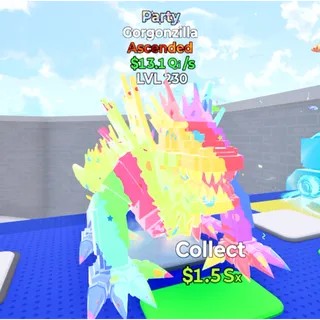 Gorgonzilla Ascended Party Go Up For Brainrots Fortnite