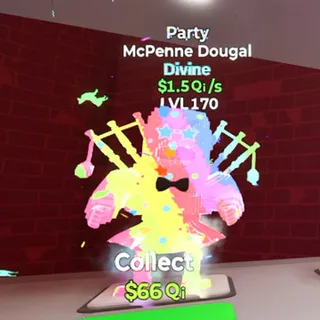 McPenne Dougal Party 1.5Qi/s LVL170 Go Up For Brainrots Fortnite