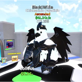 Chickeninio Paladinio Black&White Ascended  Go Up For Brainrots Fortnite