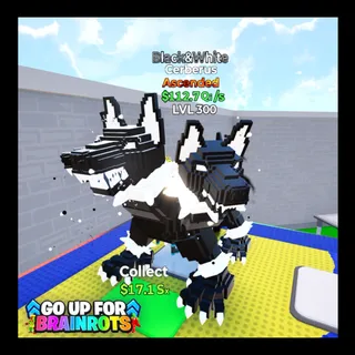 Cerberus Black&White Ascended LVL 300 / Go Up For Brainrots Fortnite