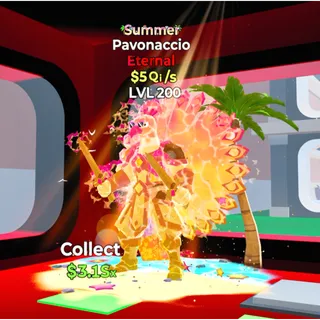 Pavonaccio Summer 5Qi/s LVL 200 / Fortnite Steal The Brainrot