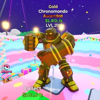 Chronomondo Gold Ascended LVL 200 Go Up For Brainrots Fortnite