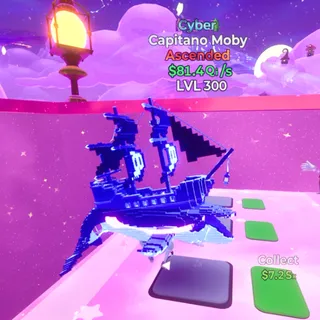 Capitano Moby Cyber LVL 300 / Go Up For Brainrots Fortnite