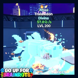 Tralaledon Aqua 7.8Qi LVL Max 2 Traits Go Up For Brainrots Fortnite