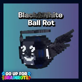 1x Ball Rot Divine Black&White - Go Up For Brainrots Fortnite