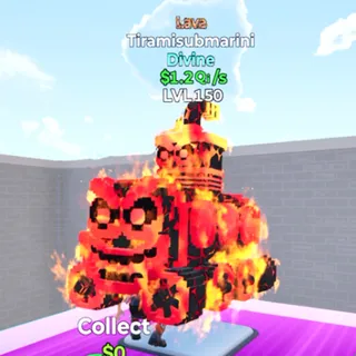 Tiramisubmarini Lava - Go Up For Brainrots Fortnite